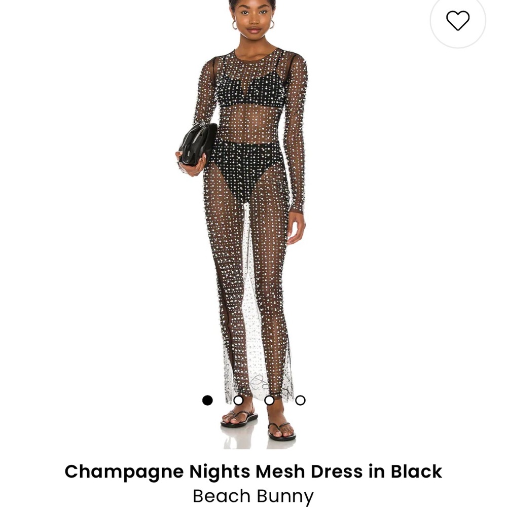 SOLD mesh pearl dress or cover-up
